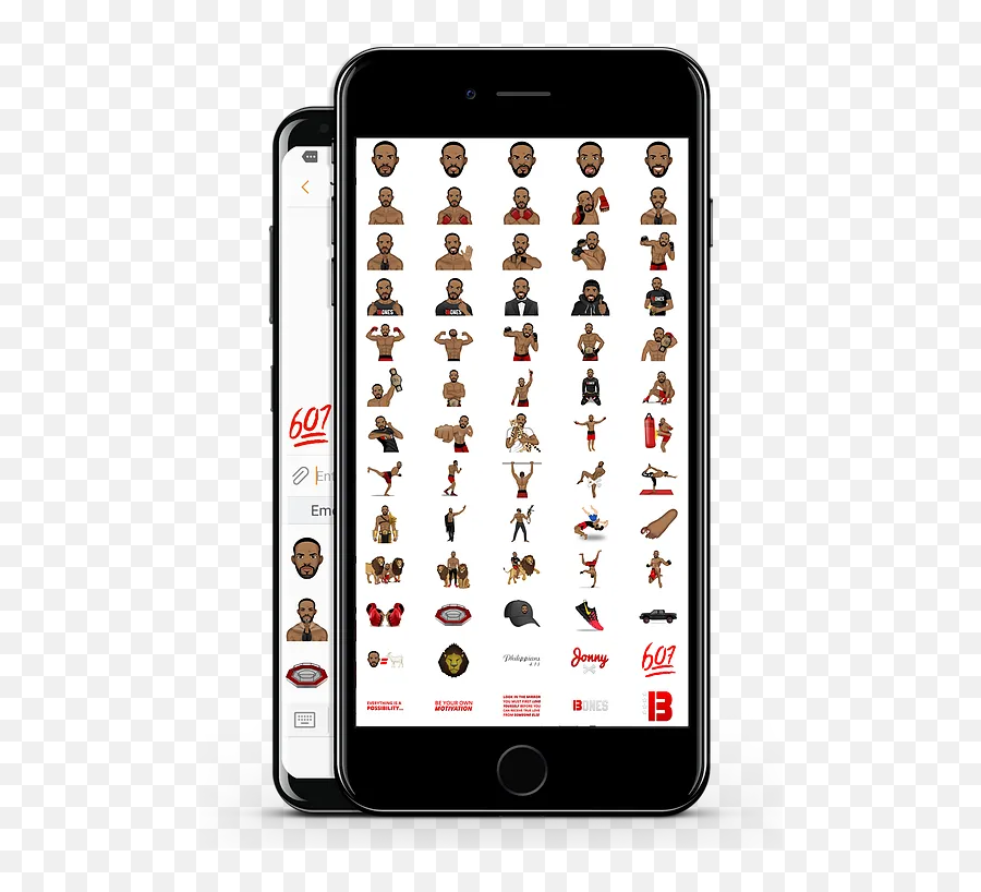 Jon Jones Bonesmoji Emojis App For Ios - Iphone,Man And Skull Emoji