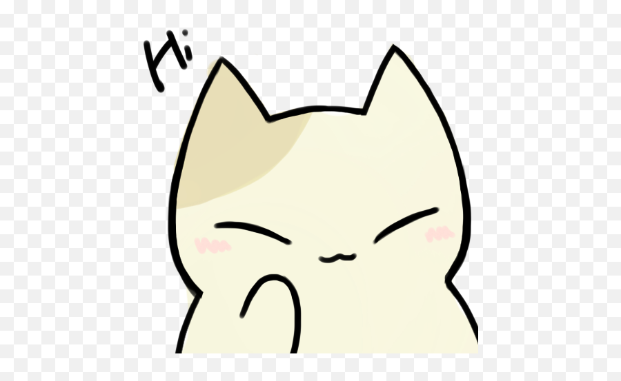 Cute Cat Ii - Cartoon Emoji,Cat Ascii Emoji
