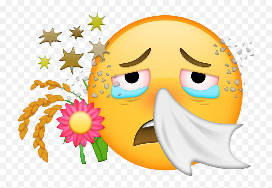Ftestickers Allergy Allergyemoji Emoji Emotion Face Sne - Allergy Emoji,Sneeze Emoji