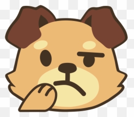 Emoji - Dog Clipart Face,Dog Emojis
