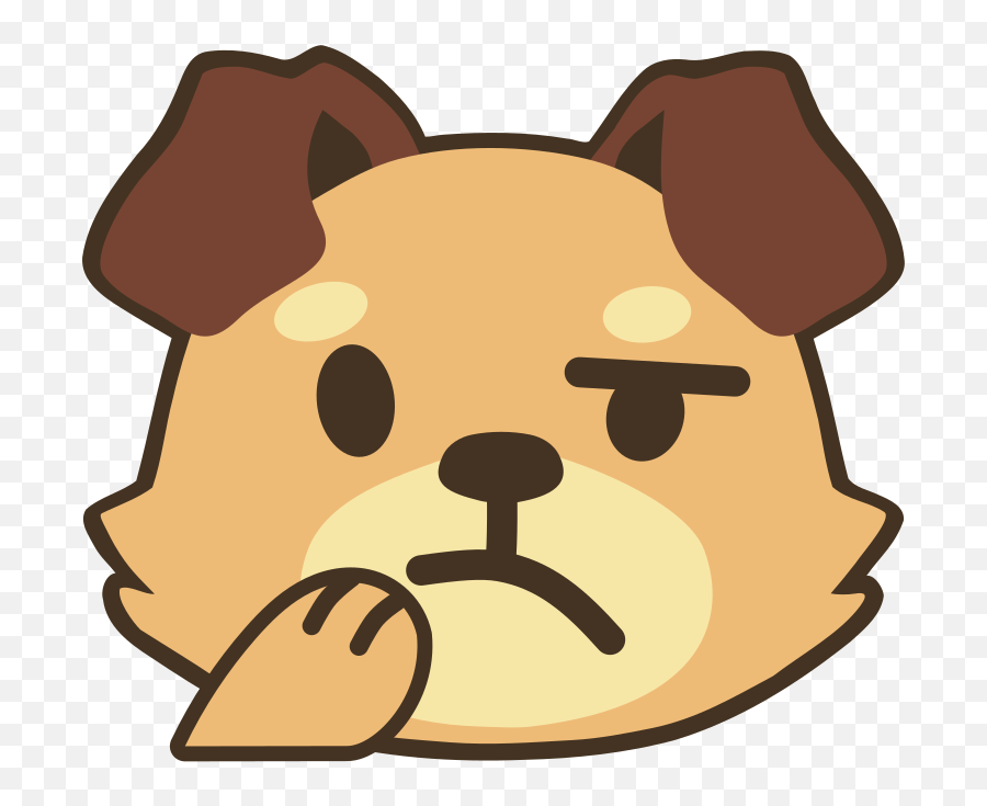 Emoji - Dog Clipart Face,Dog Emojis