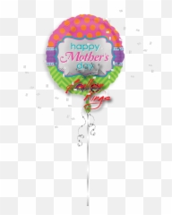 Happy Mothers Day Dots And Chevron - Balloon Png Emoji