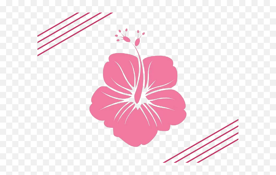 Hawaii Flower Silhouette Clip Art - Flor Hawaii Png Emoji,Hawaiian Flower Emoji