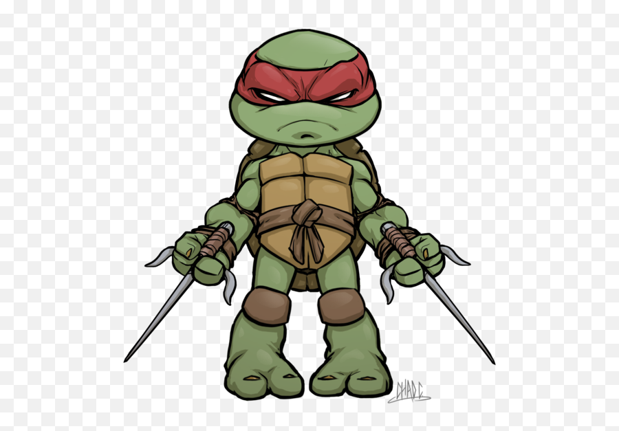 Chibi Raph - Red Ninja Turtle Drawing Emoji,Ninja Turtle Emoji