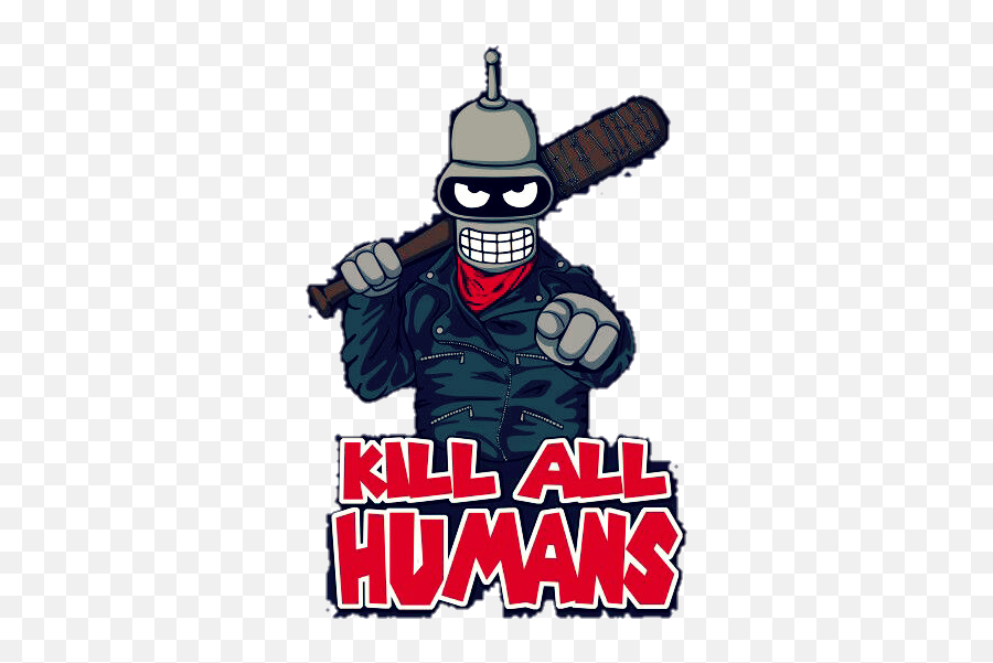 Bender Futurama - Kill To Humans Shirt Emoji,Bender Emoji
