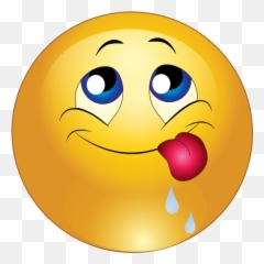 Delicious Smiley Emoticon Clipart - Emoji