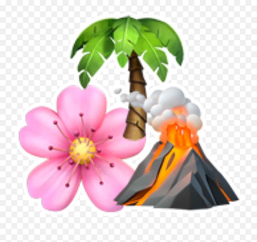 Edits Hawaii Tropical Emojis Iphone - Malva,Hawaii Emoji