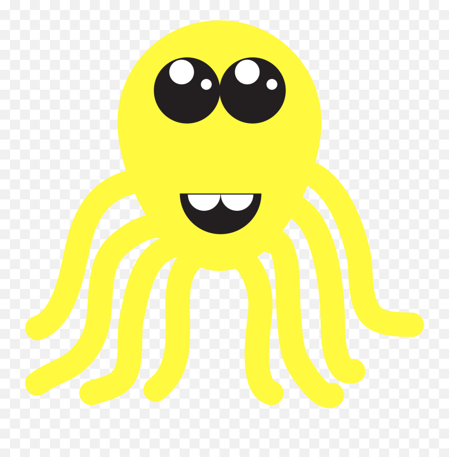 Octopus Clipart Smiley Octopus Smiley Transparent Free For - Clip Art Emoji,Squid Emoticon