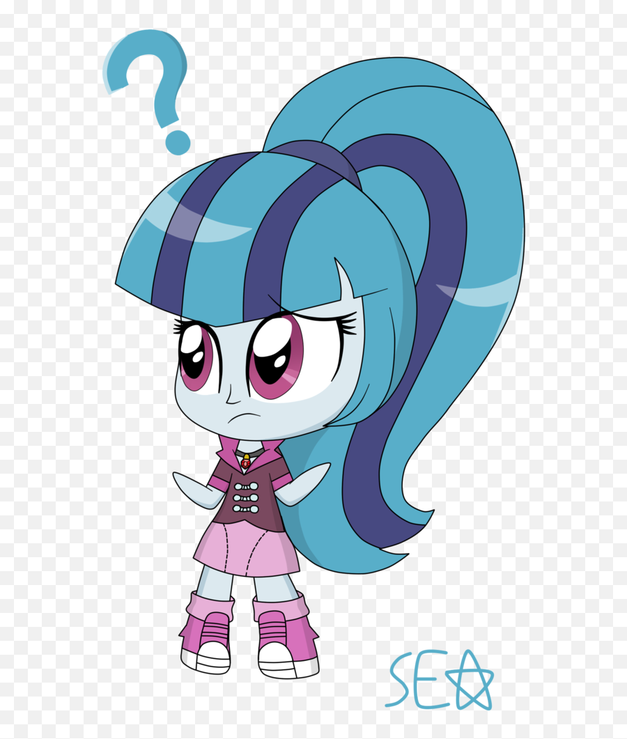 Download Supererikastar Chibi Clothes Clueless Equestria - Cartoon Emoji,Clueless Emoji