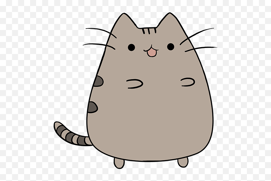 How To Draw Pusheen The Cat - Pusheen Cat Drawing Easy Emoji,Grumpy Cat Emoji