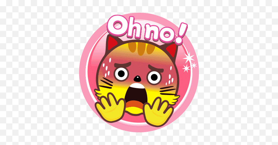 Yellow Cat Sticker - Yellow Cat Face Discover U0026 Share Gifs Happy Emoji,Oh No Emoji