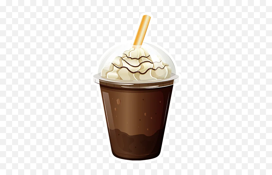 Mr Trex - Stickers For Whatsapp Iced Coffee Vector Png Emoji,Chocolate Pudding Emoji
