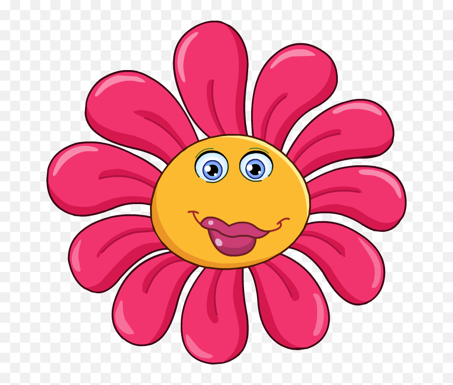 Flower Emoji Clipart - Cartoon Picture Of Flower,Flower Emojis