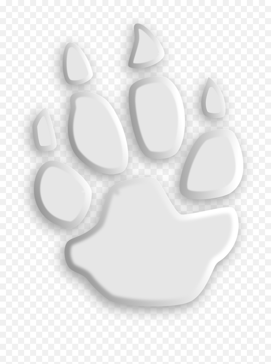Wolf Paw Footprint Animal Foot - Clipart Monster Footprints Transparent Emoji,Paw Print Emoticon