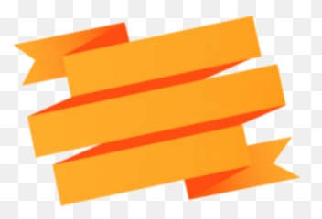 Orange Ribbon Ribbons Textbox Text - Banner Vector Png Emoji,Orange Ribbon Emoji