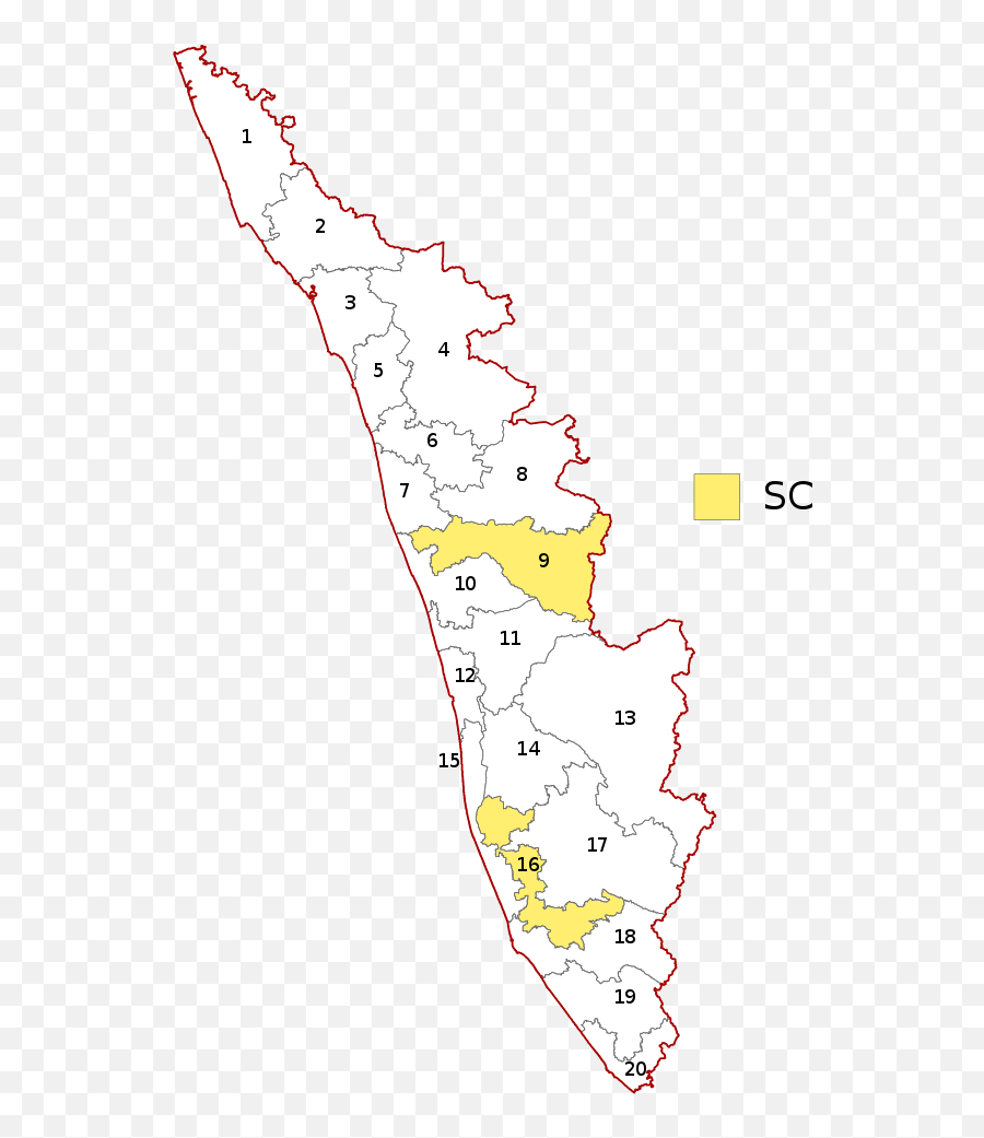 Kerala Wahlkreise Lok Sabha - Lok Sabha Constituencies In Kerala Emoji,Emoji Sc