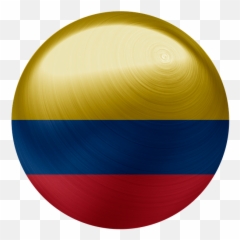 Colombia Flag Country - Circle Emoji,Colombia Flag Emoji