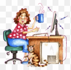 Top Cat Lady Stickers For Android Ios - Courage Au Boulot Emoji