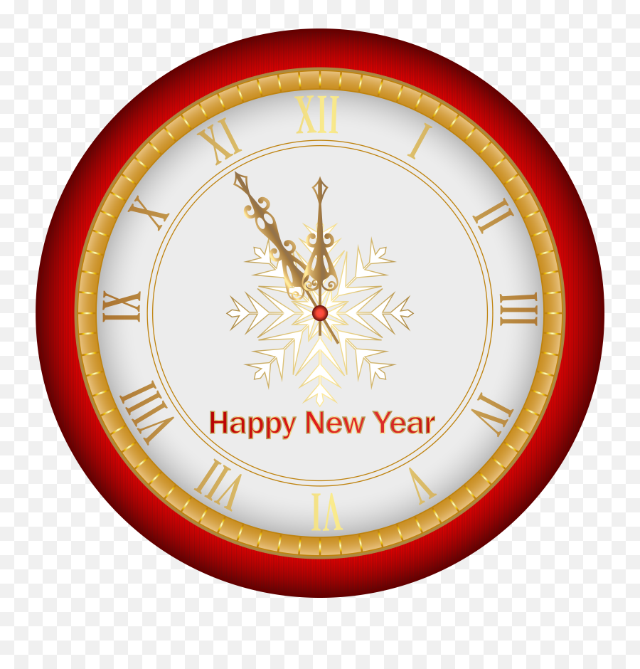 Clock Red Clip Art Image Emoji,Happy New Year Animated Emoji