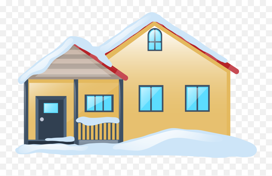 Winter Snow House Illustration - Snow Covered House Png Snow Covered House Clipart Emoji,House Emoji Png
