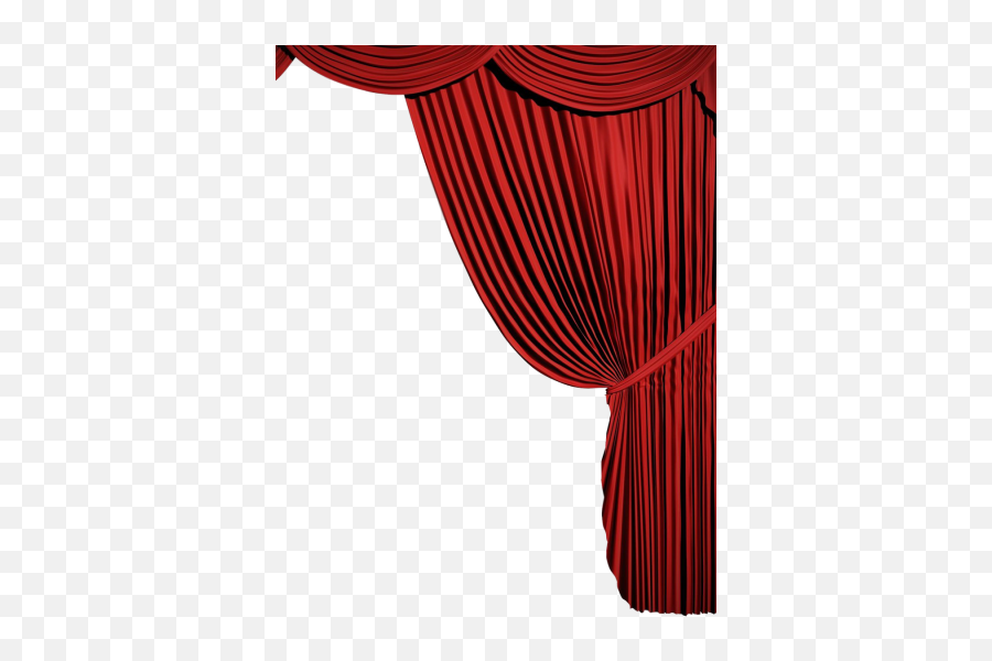 Corner Curtains Clipart Red Png - Red Curtains Png Emoji,Emoji Curtains