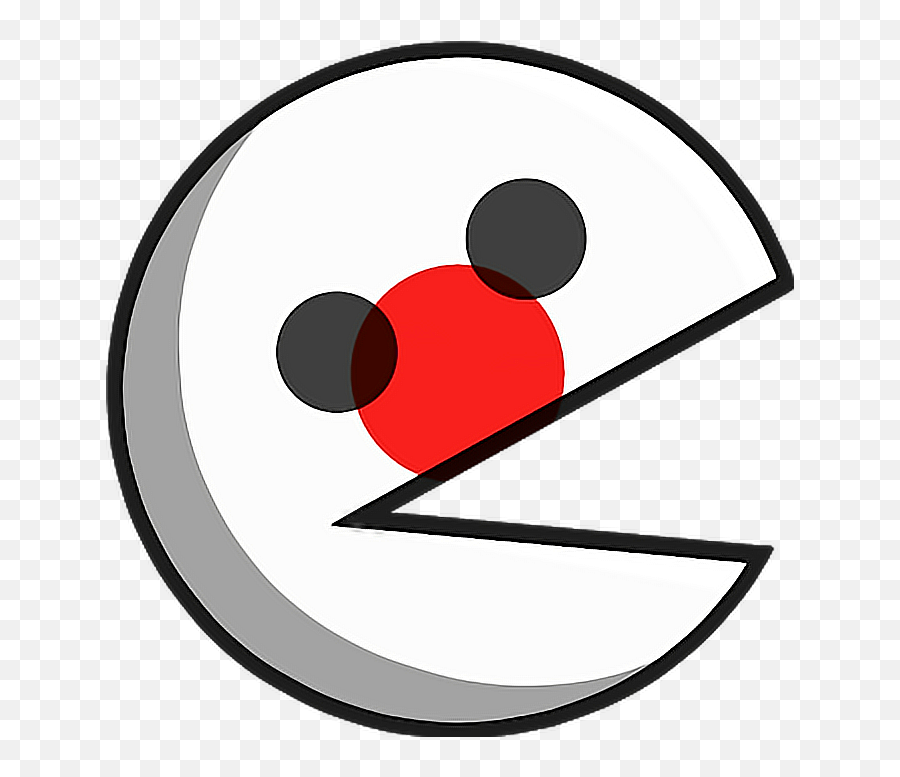 Pacman Japones - Circle Emoji,Emoji Japones