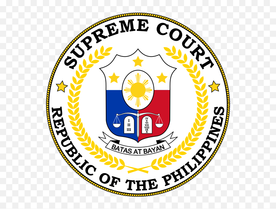 Seal Of The Supreme Court Of The Republic Of The - Supreme Court Philippines Logo Emoji,Communist Emoji