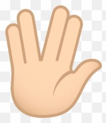 Vulcan Salute Joypixels Gif - Hand Emoji