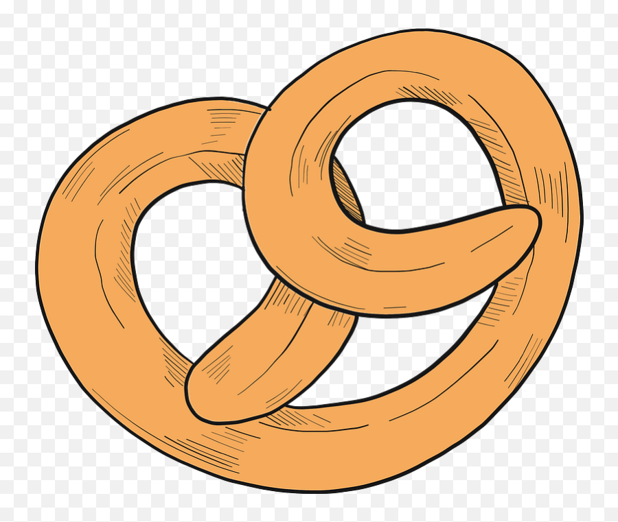 Pretzel Clipart - Solid Emoji,Pretzel Emoji