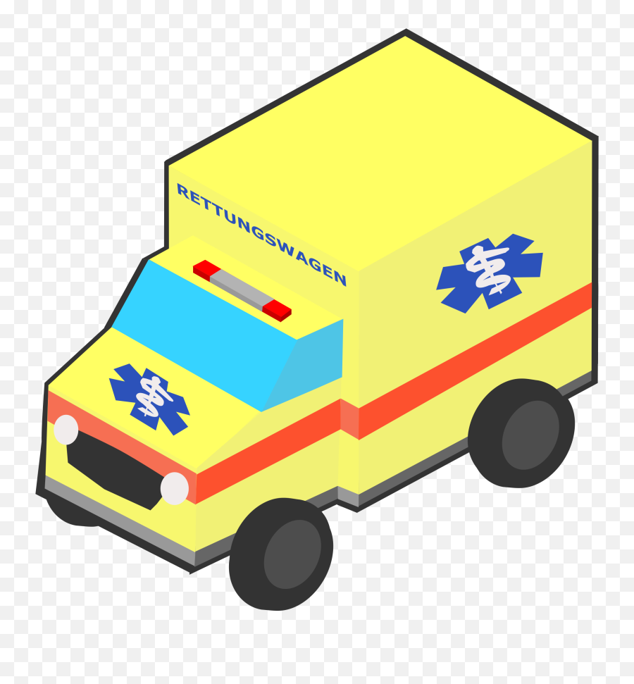 Big Image - Isometric Ambulance Png Emoji,Ambulance Emoji