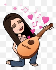 Past Verbs - Guitar Bitmoji Emoji,Banjo Emoji