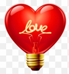Valentines Day Drawing - Heart Light Bulb Emoji