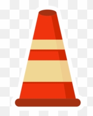 Cone Road Block Colorful Flat - Transparent Png U0026 Svg Vector Desenho Cone De Bombeiro Png Emoji,Cone Emoji