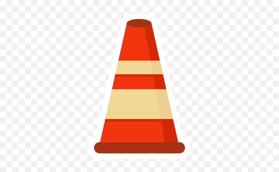 Cone Road Block Colorful Flat - Transparent Png U0026 Svg Vector Desenho Cone De Bombeiro Png Emoji,Cone Emoji