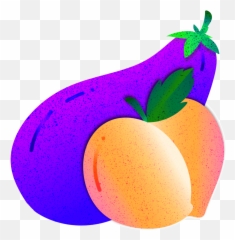 Eggplant Emoji Png Vein - Kiss Peach