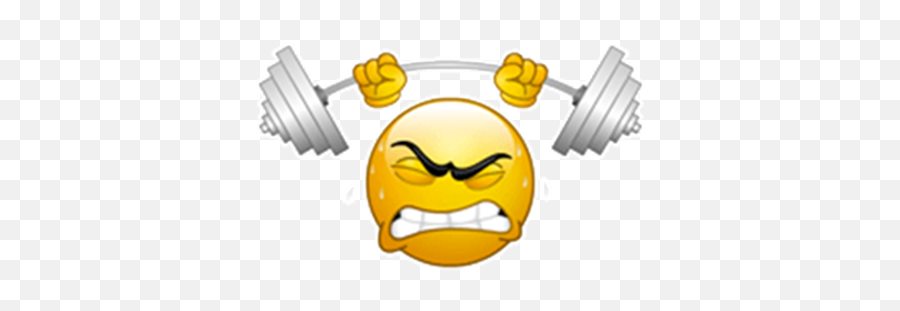 Strong Smiley - Cartoon Emoji,Strong Emoticon