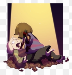 Download Asriel And Chara Sad Png Image - Undertale Asriel Et Toriel Emoji,Chara Emoji