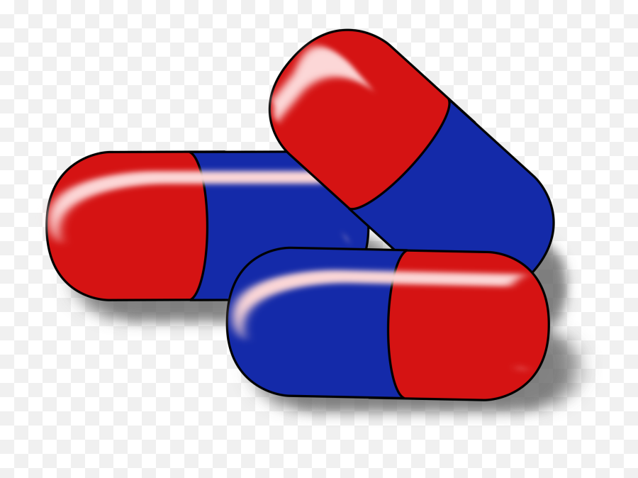Medicine Capsule Clipart - Capsules Clipart Emoji,Drugs Emoji