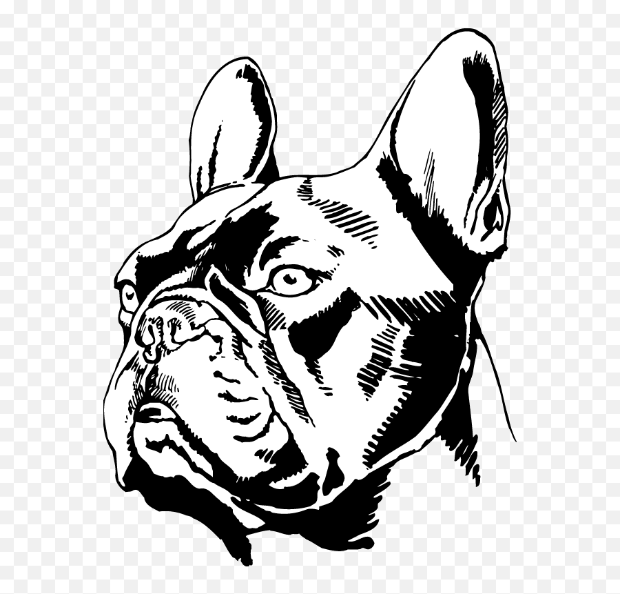 Pitbull Clipart Spiked Collar Pitbull - Head French Bulldog Silhouette Emoji,Pitbull Emoji