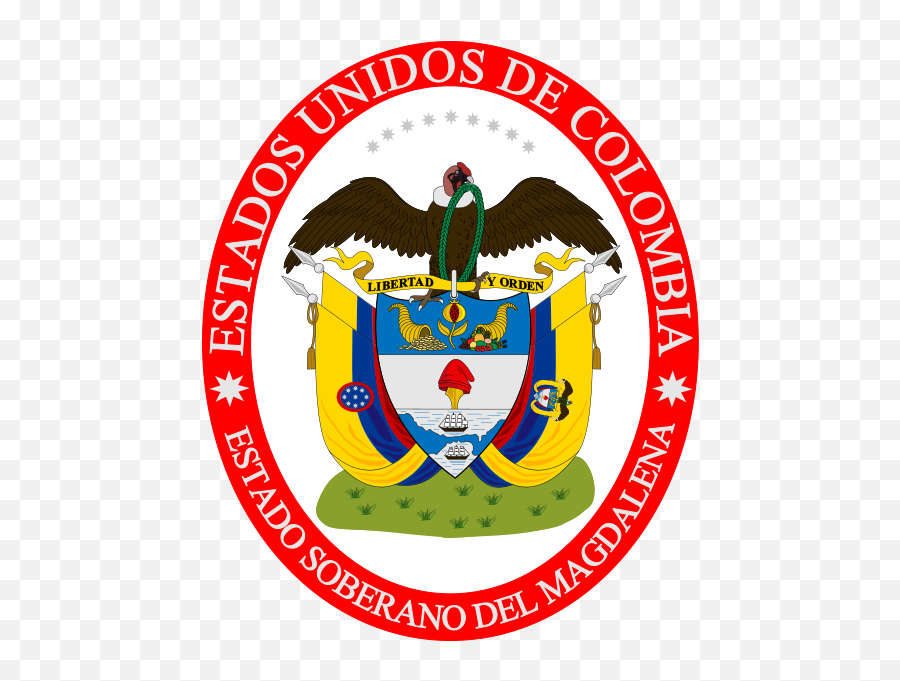 Sovereign State Of Magdalena - Coat Of Arms Colombia 1900 Emoji,Bandera De Colombia Emoji