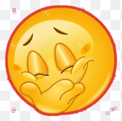 Mundo De Emojis Stickers For Whatsapp - Faccina Con Mano Sulla Bocca