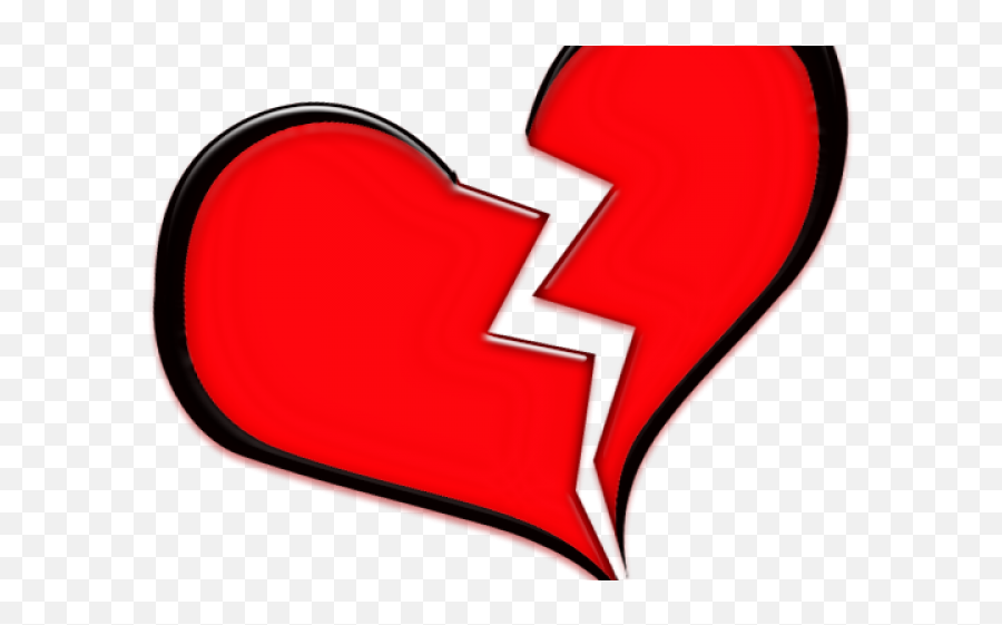 Broken Heart Clipart Simple - Heart Broken Clip Art Emoji,Bleeding Heart Emoji