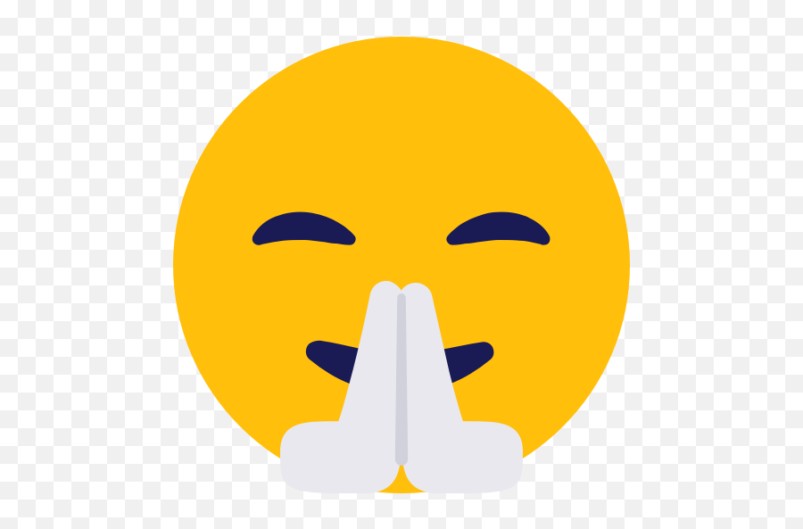 Emoji Namaste Smile Icon - Namaste Emoji,Namaste Emoji