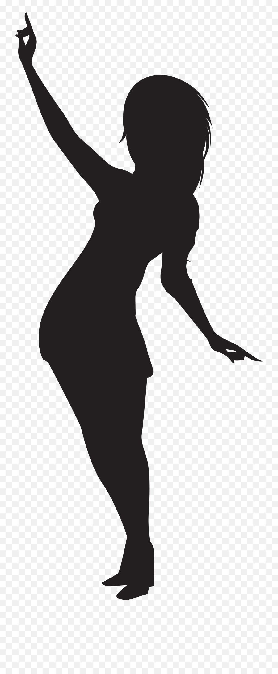 Dancing Girls Emoji Transparent Png - Dancing Girl Silhouette Png,Dancing Twin Emoji Costume