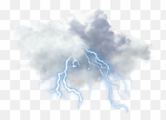 Thunder Rain Lighting Storm Stormy - Cloud Png Emoji