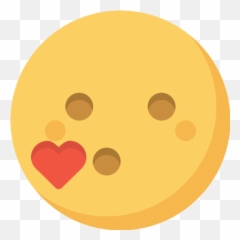 Kiss Png Icon - Circle Emoji