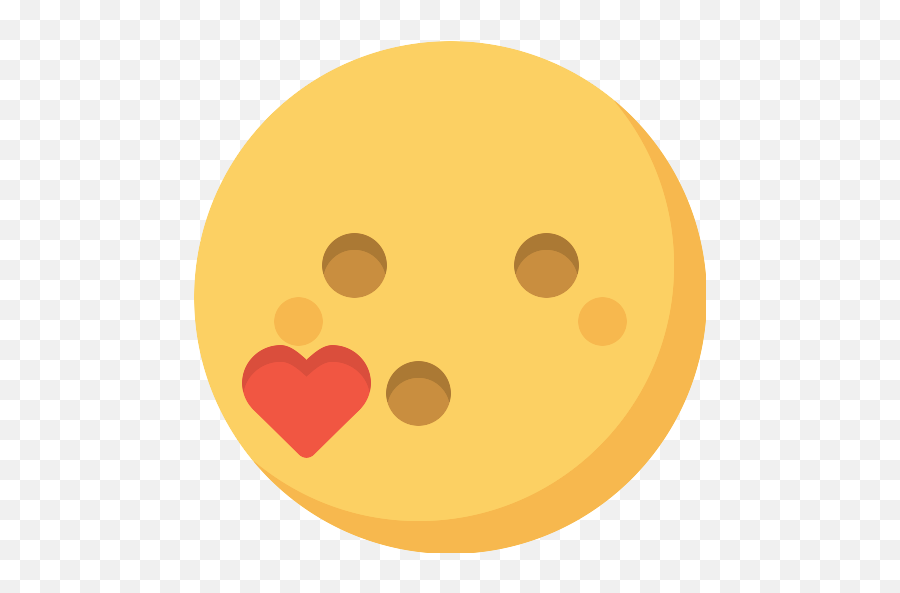 Kiss Png Icon - Circle Emoji,Emoticon Kiss With Heart