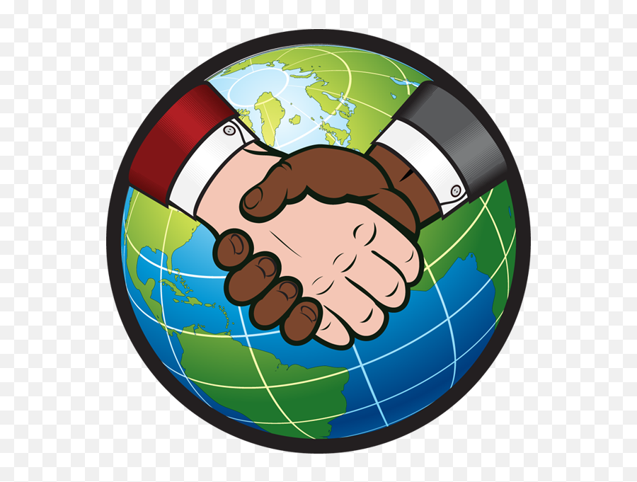 Handshake Clipart The Cliparts 3 - Globe With Shake Hand Emoji,Hand Shake Emoji
