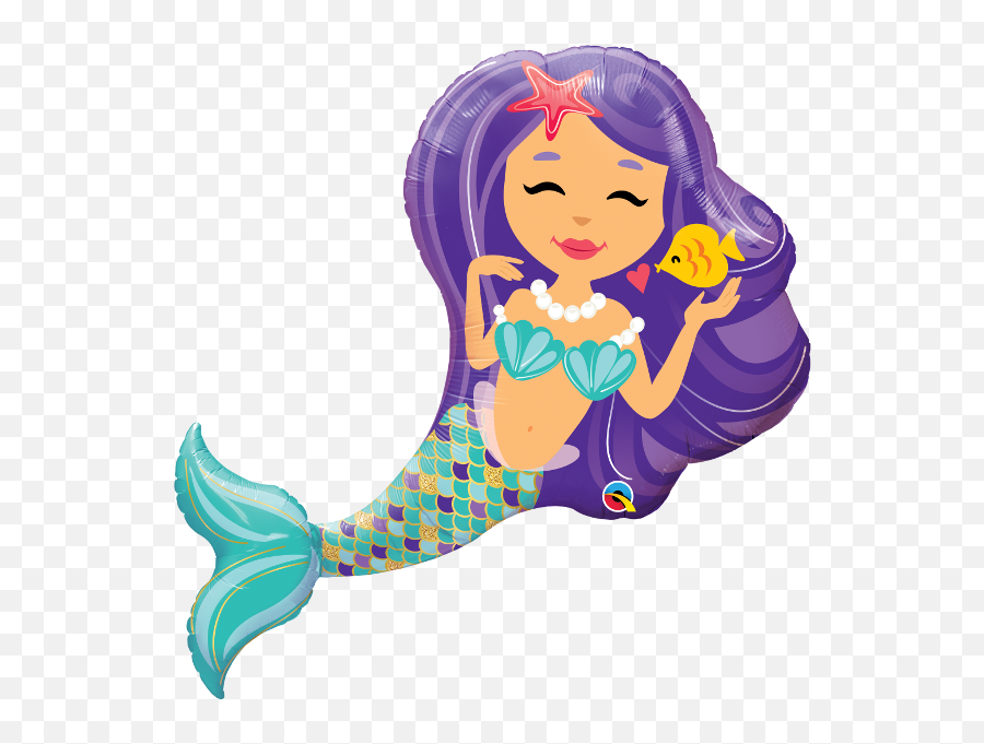 Mermaid Birthday Party Supplies Party Supplies Canada - Open Mermaid Foil Balloons Emoji,Flipping Hair Emoji