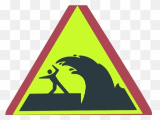 Wave Clipart Title Wave - Tsunami Symbol Png Download Danger Tsunami Warning Signs Emoji,Tsunami Emoji